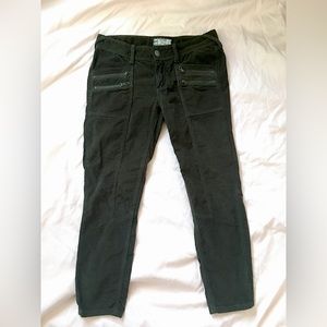 Free People army green pants. Size 4.
